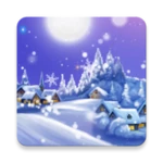 winter landscape wallpaper android application logo